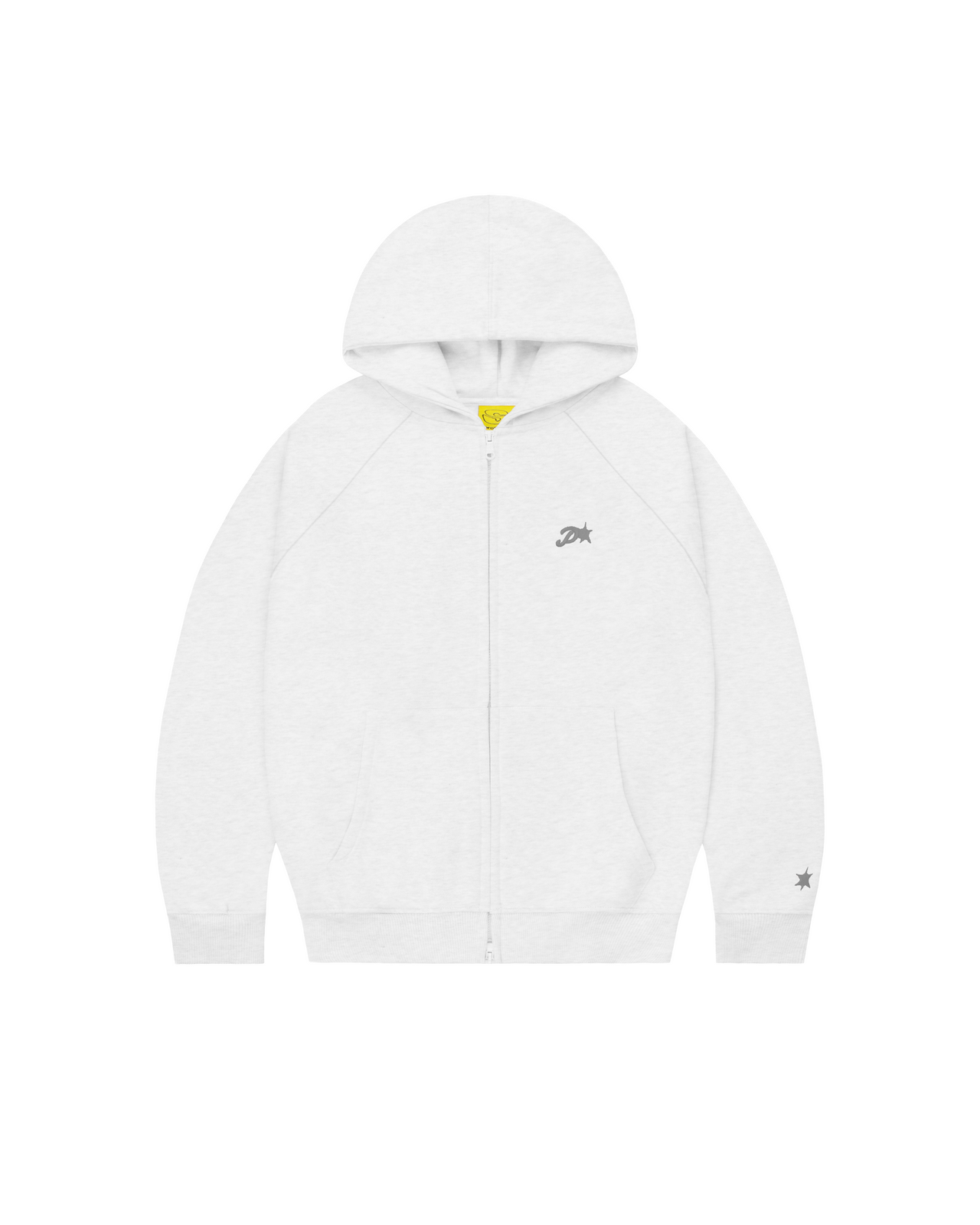 GREY DAY2DAY ZIP-UP HOODIE