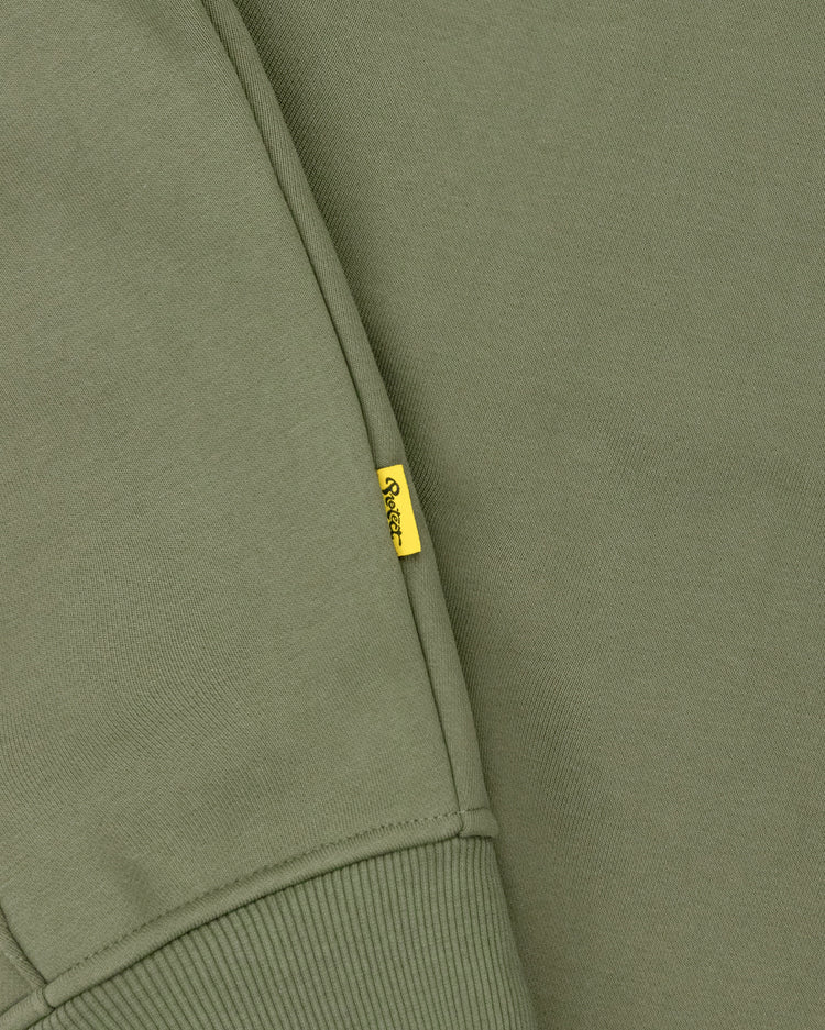 OLIVE DAY2DAY ZIP-UP HOODIE