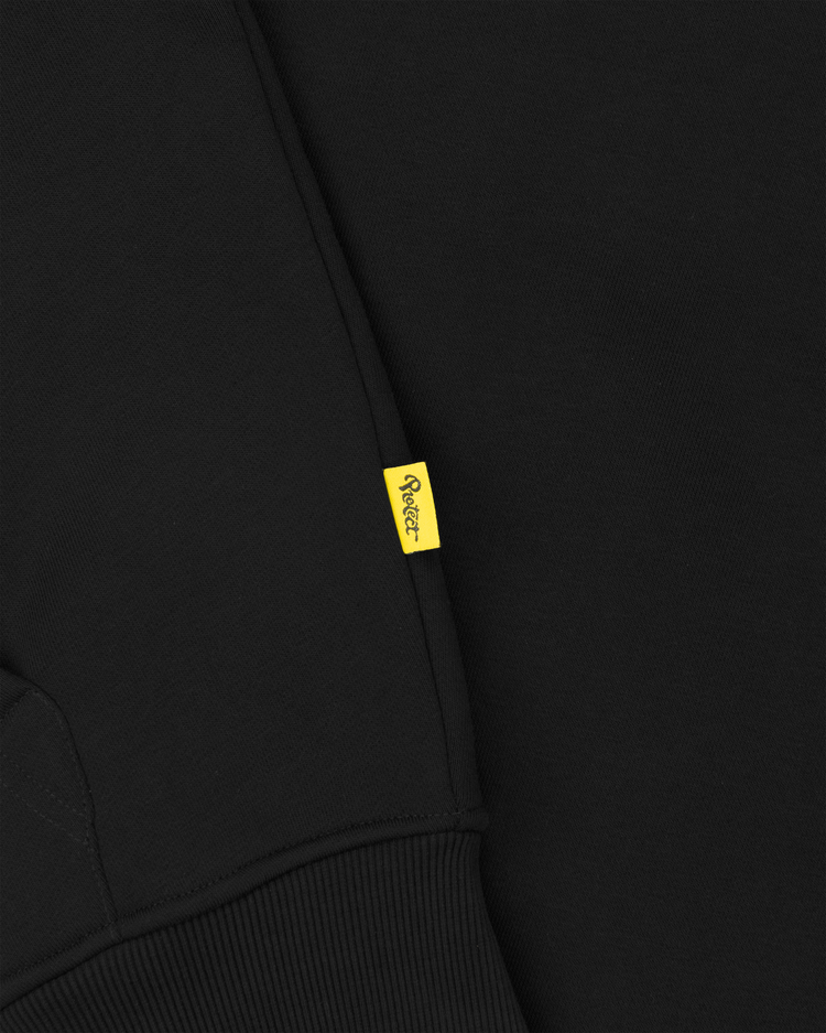 BLACK DAY2DAY ZIP-UP HOODIE