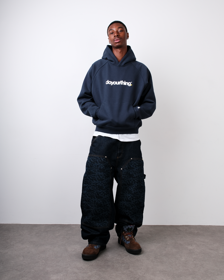 RAW GRAFF DOUBLE KNEE DENIM