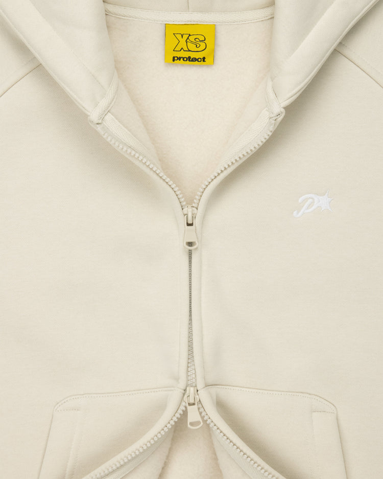 ALMOND DAY2DAY ZIP-UP HOODIE