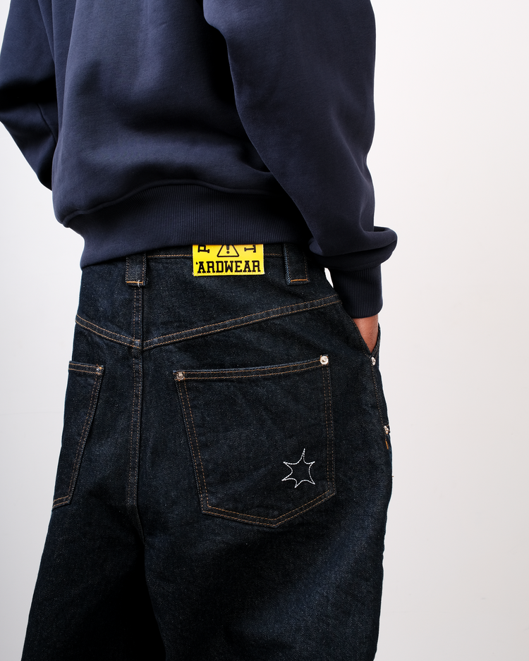 RAW GRAFF DOUBLE KNEE DENIM