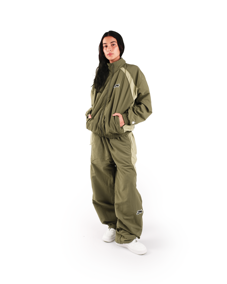 GREEN COACH TRACK PANTS