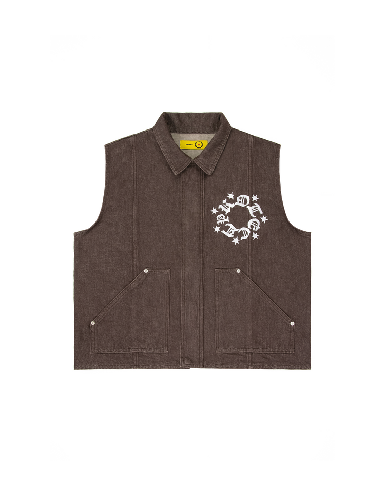 CIGAR DENIM VEST
