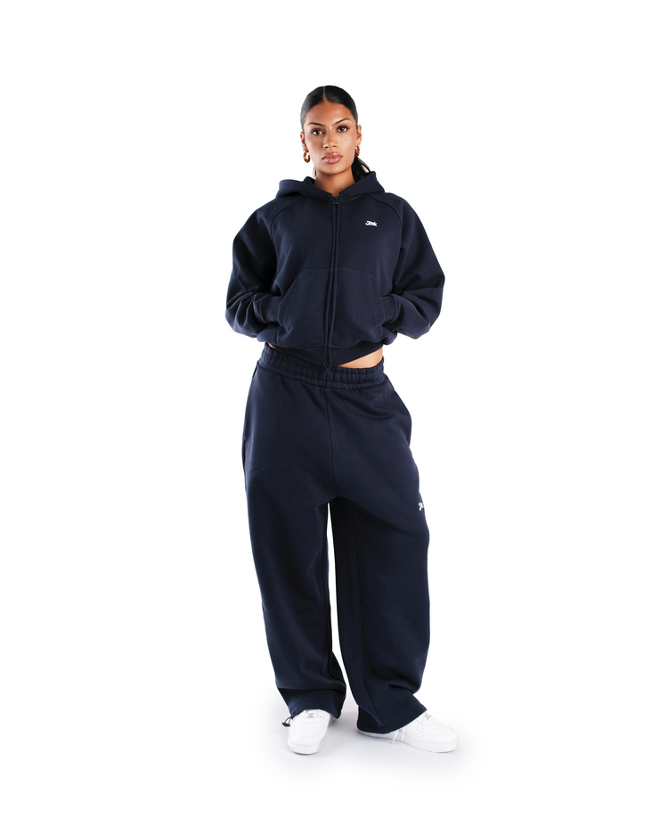 NAVY DAY2DAY ZIP-UP HOODIE