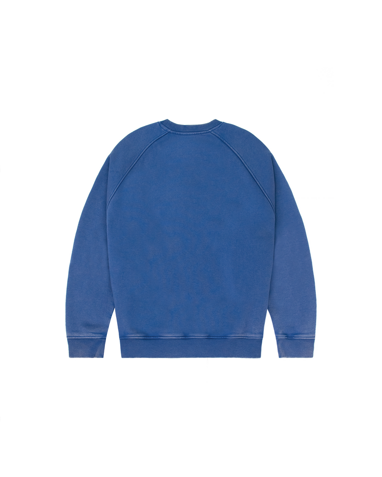 WASHED BLUE DAY2DAY CREWNECK