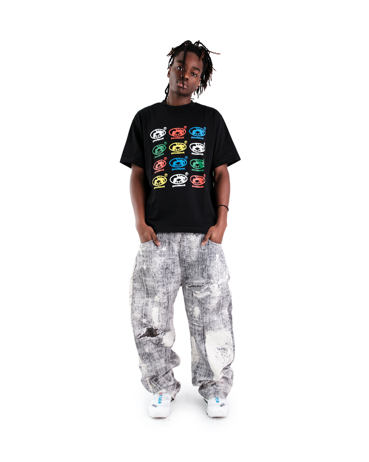 DIGITAL PRINT LOOSE JEANS