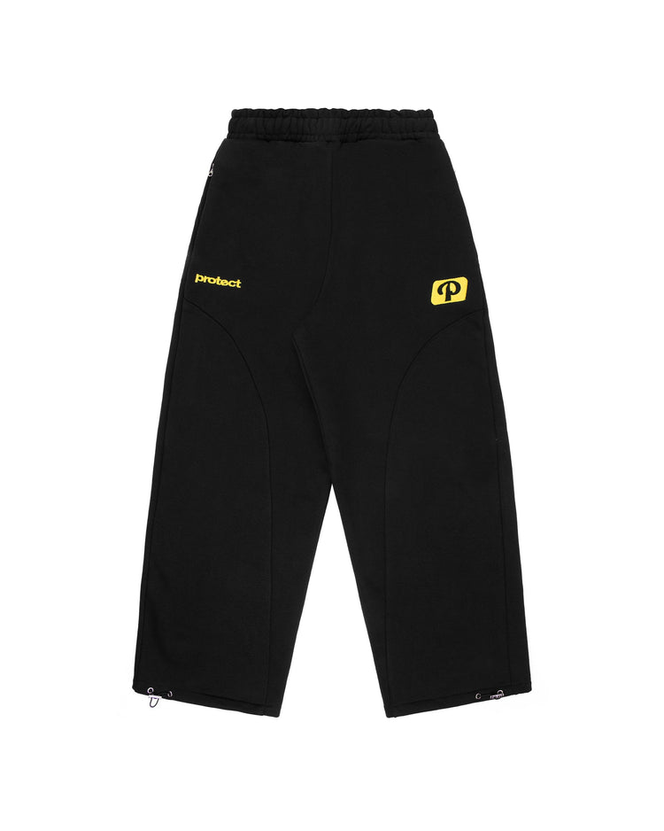 BLACK PANEL SPORT SWEATS