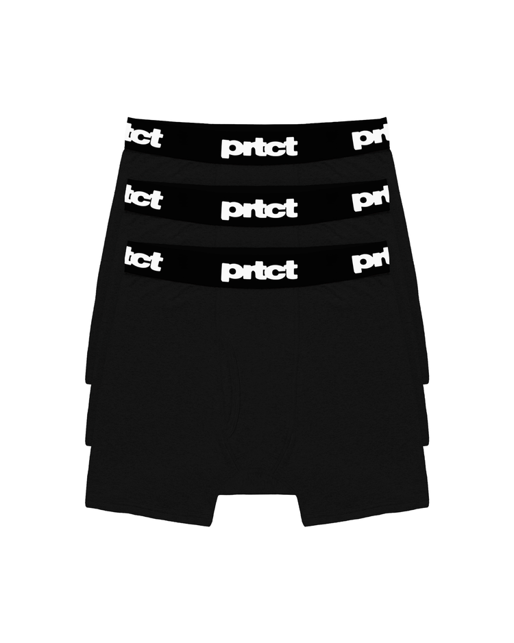 BLACK PRTCT BOXERS [X3]