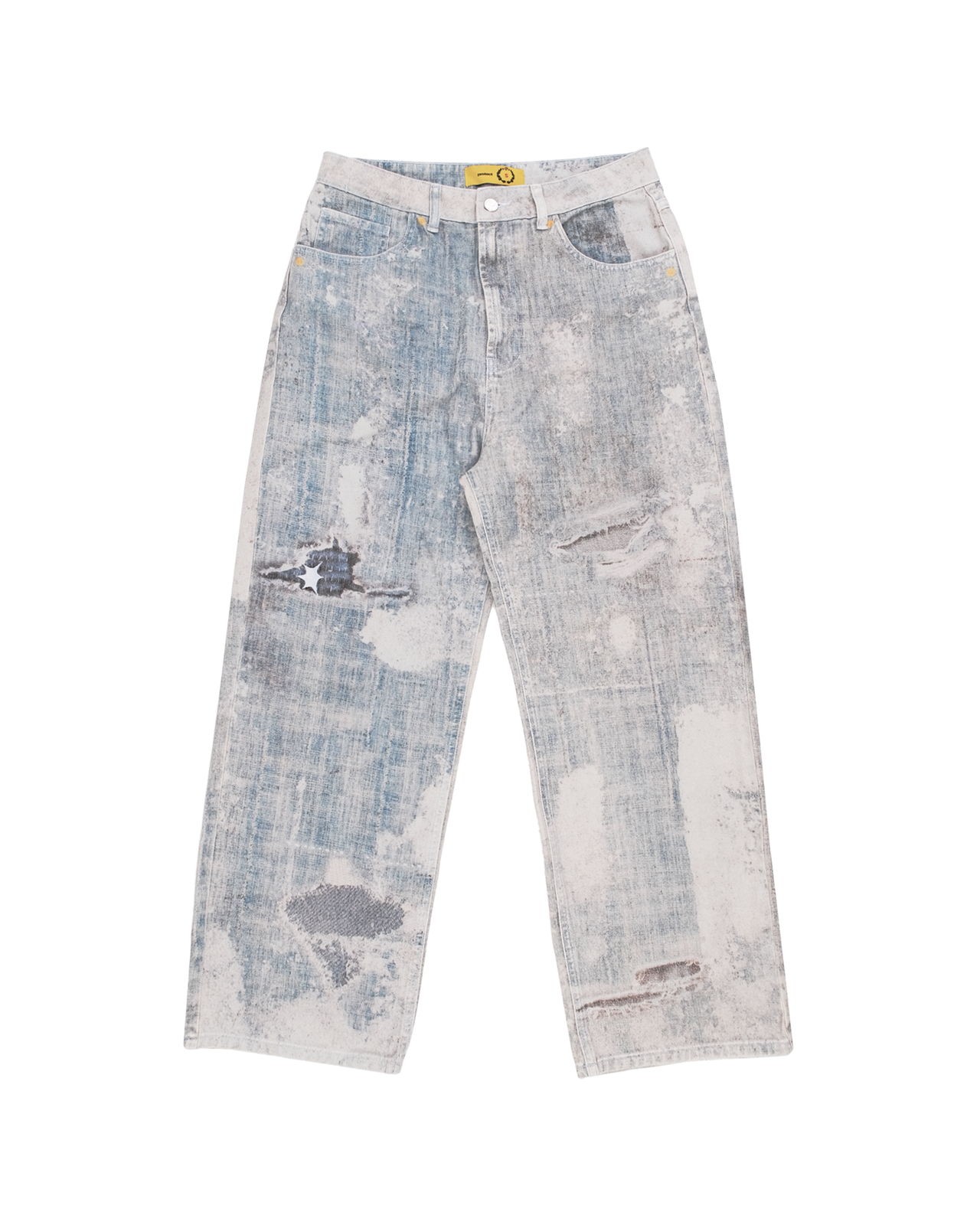 DIGITAL PRINT LOOSE JEANS