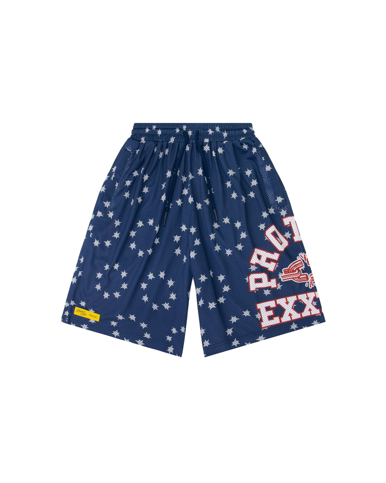 NAVY EXXTRA MESH SHORTS