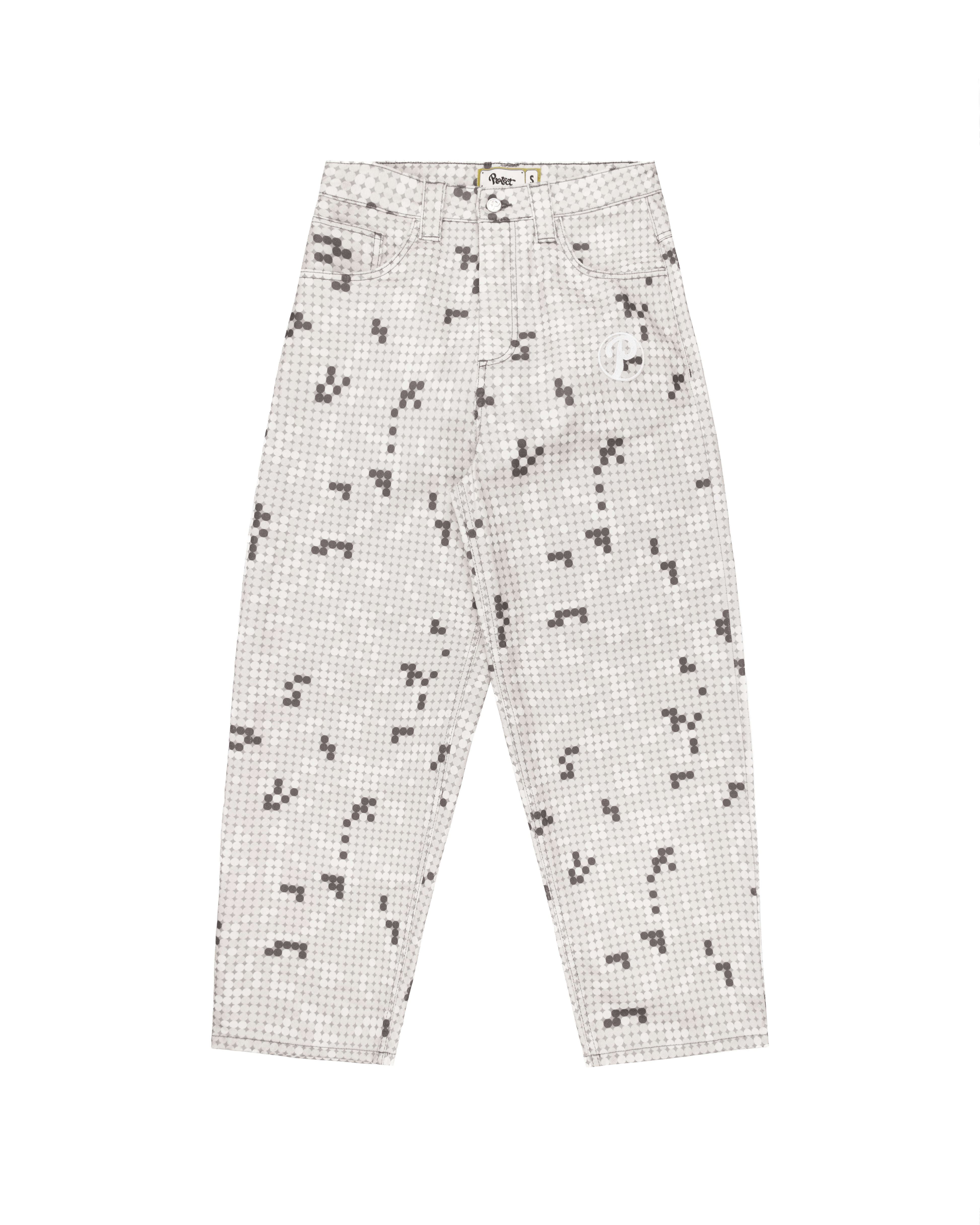 GREY DOT BONKERS DENIM