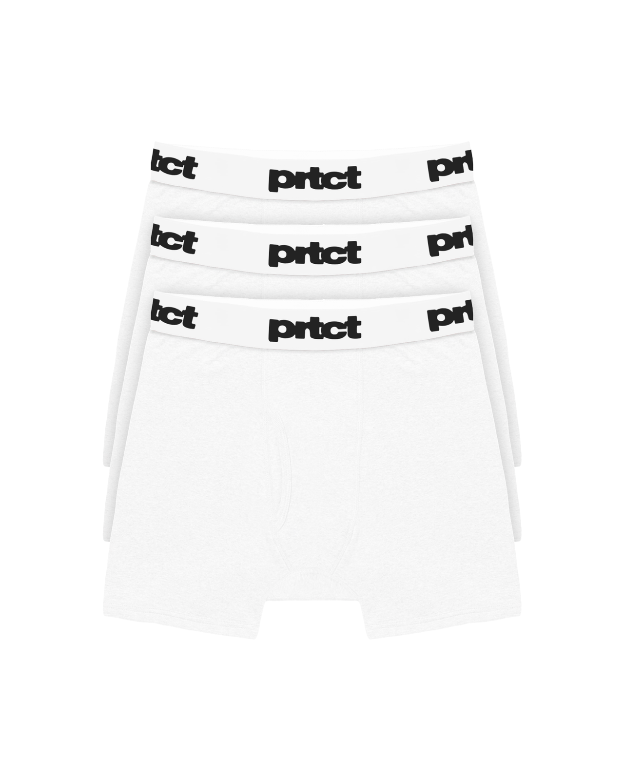 WHITE PRTCT BOXERS [X3]
