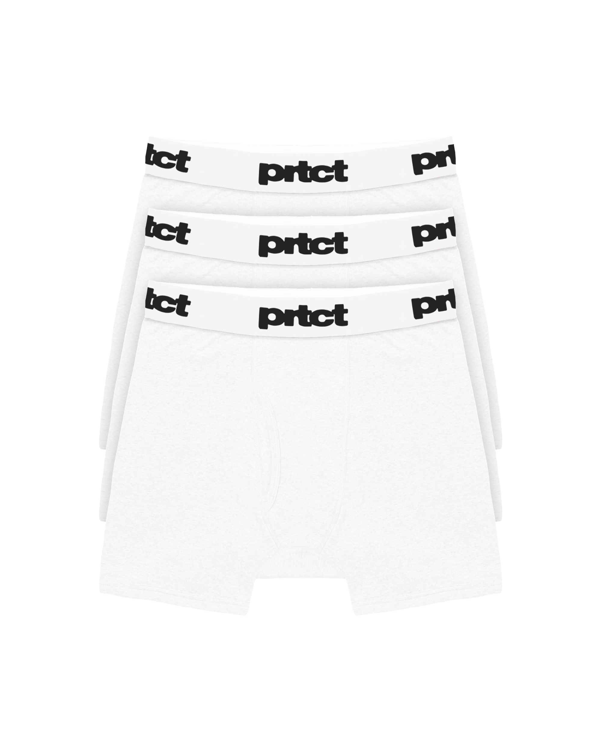 WHITE PRTCT BOXERS [X3]