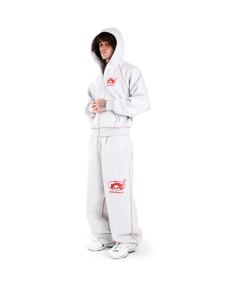 GREY/RED BRUDDA SWEATS