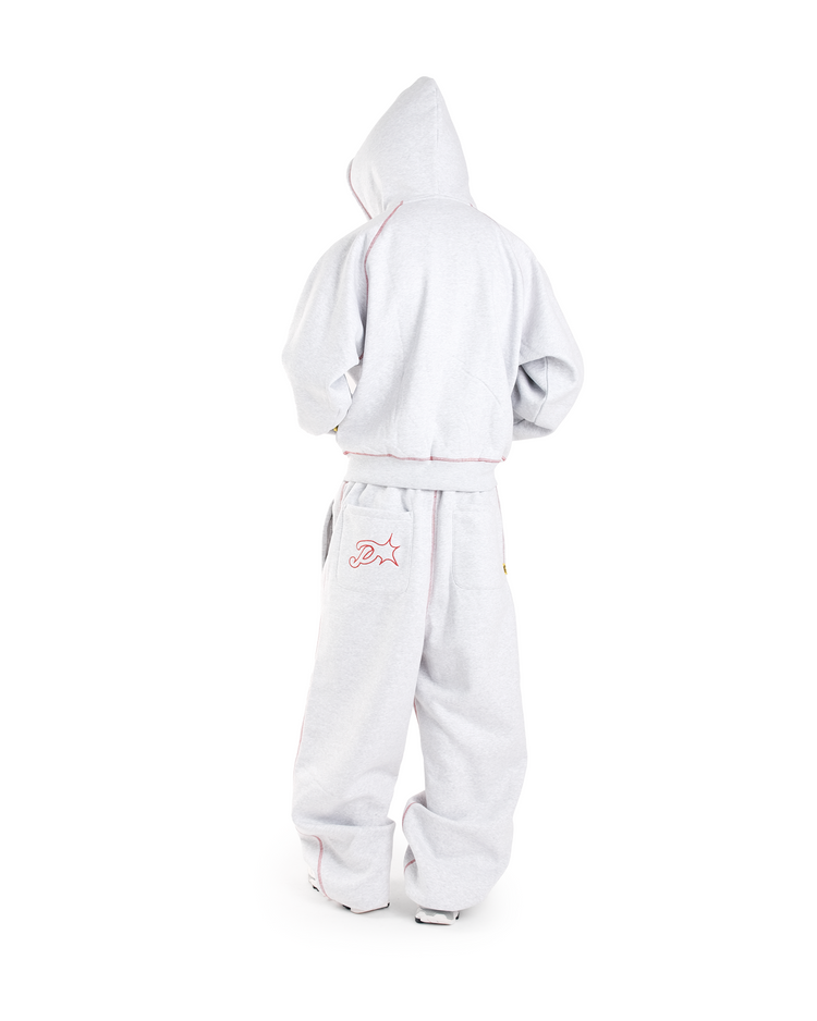 GREY/RED BRUDDA SWEATS