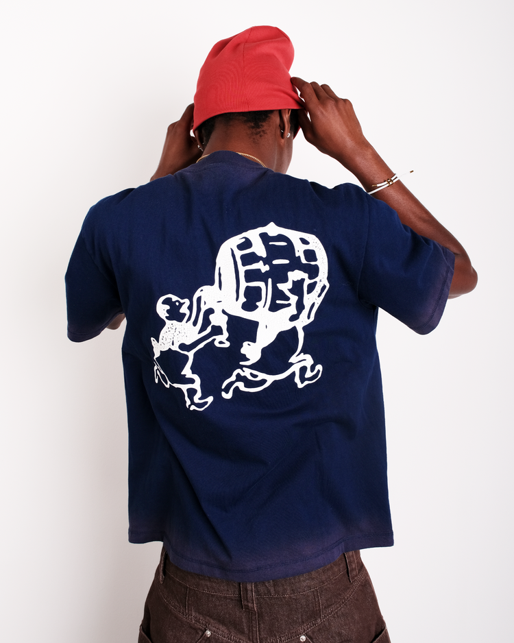 SUN FADED NAVY DELI TEE