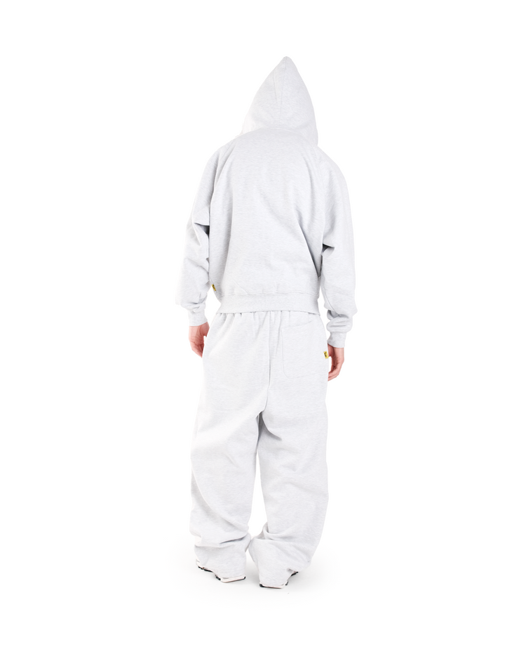 GREY DAY2DAY ZIP-UP HOODIE