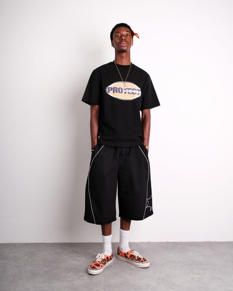 BLACK RIPSTOP SHORTS